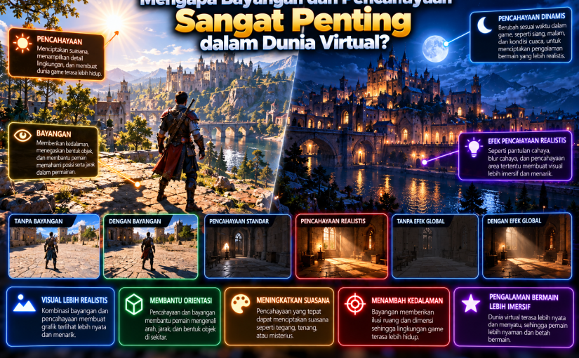 Mengapa Bayangan dan Pencahayaan Sangat Penting dalam Dunia Virtual?